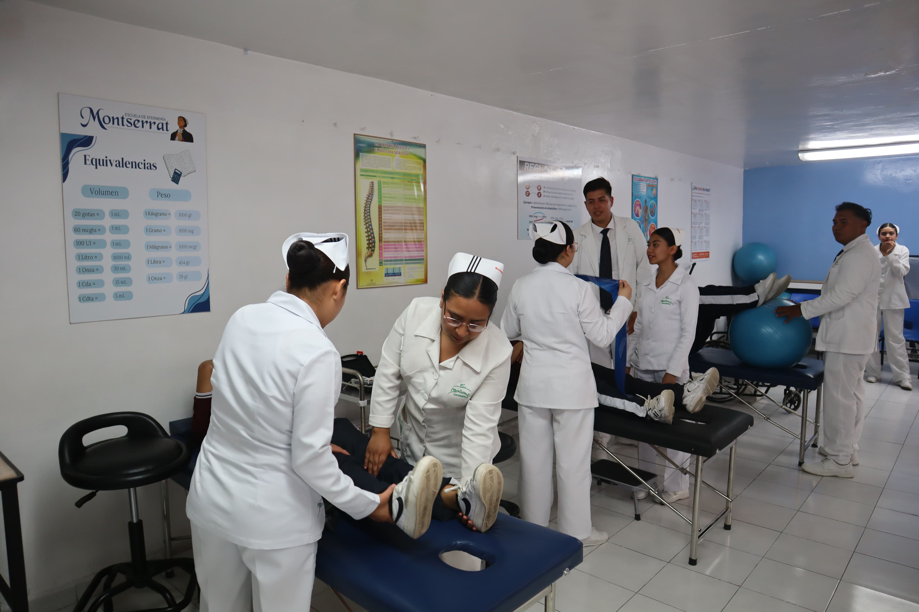 Práctica de rehabilitación y fisioterapia